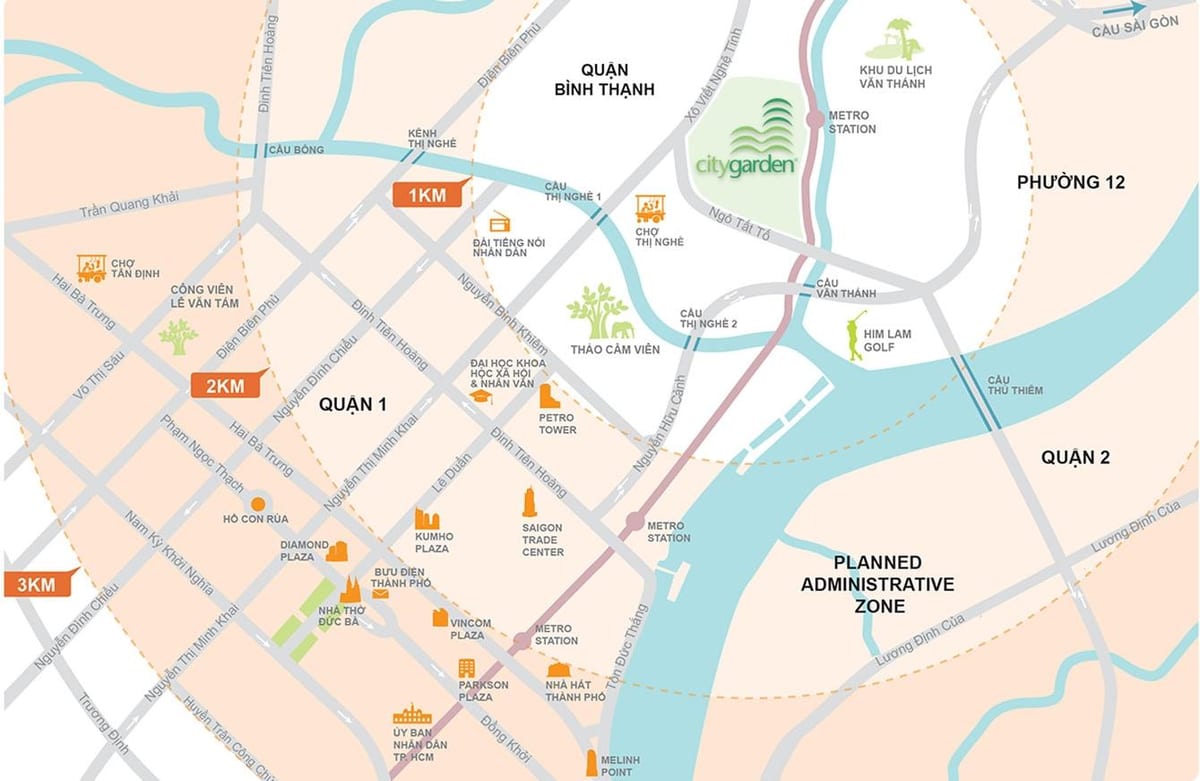 Mapa binh thanh district