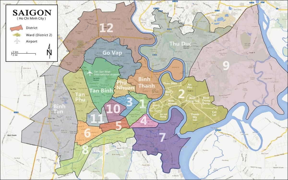 okres mapě z ho chi minh