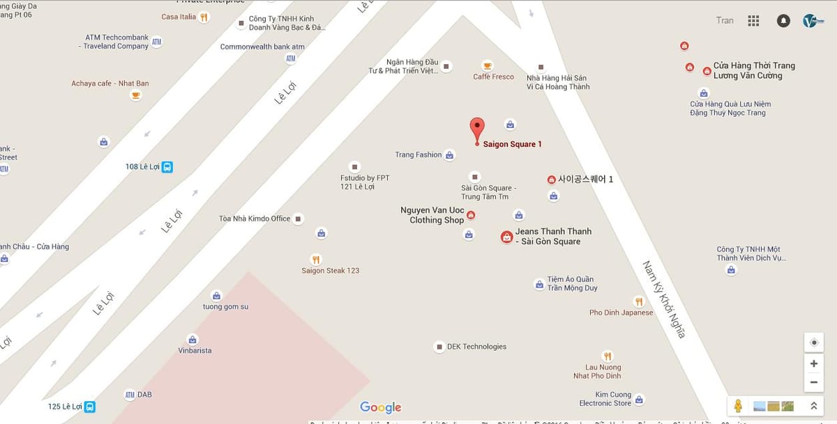 Mapa saigon square