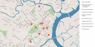 Hcm city, map