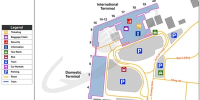Ho chi minh city letiště mapě
