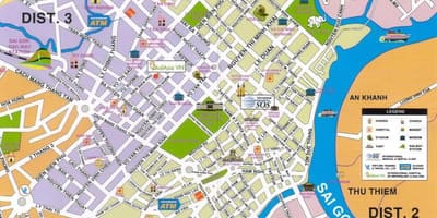 Hcmc turistická mapa